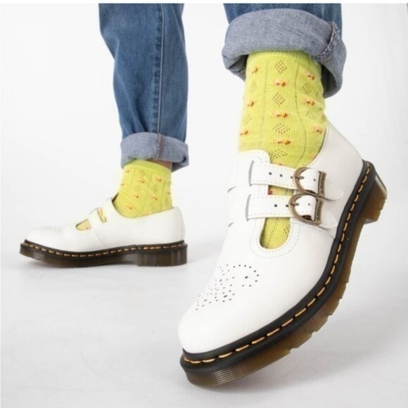 NWT Dr Martens White Mary Jane 8605 - Picture 1 of 10